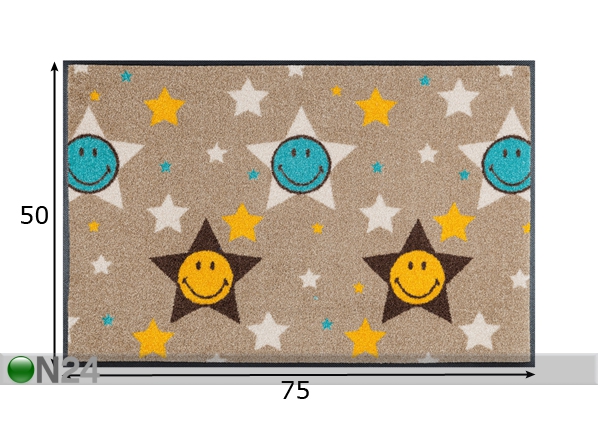 Ковер Smiley Stars 50x75 см размеры