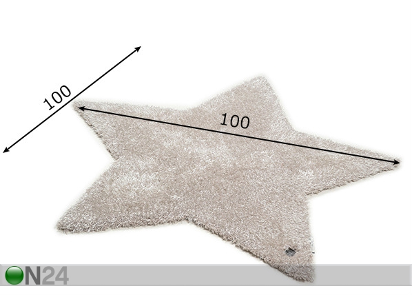 Ковер Soft Звезда 100x100 см размеры