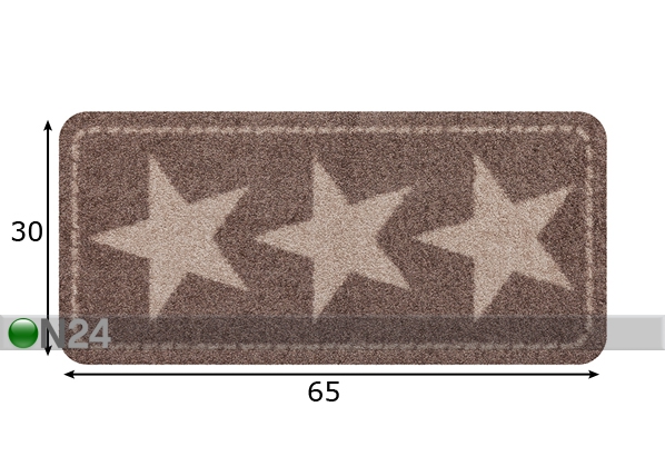 Ковер Star 30x65 cm размеры
