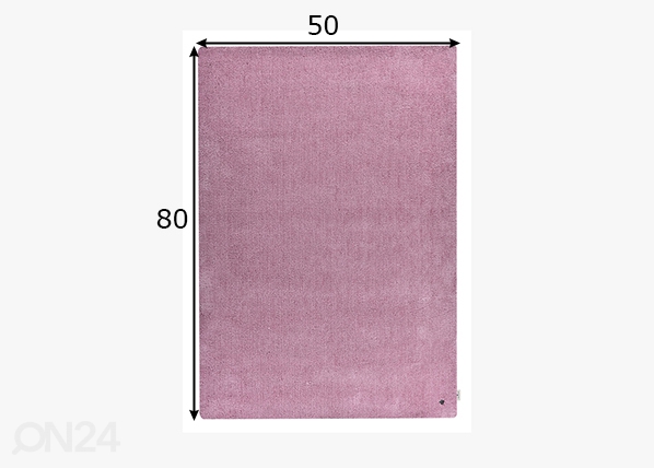 Ковер Tom Tailor Cozy, 50x80 см розовый размеры
