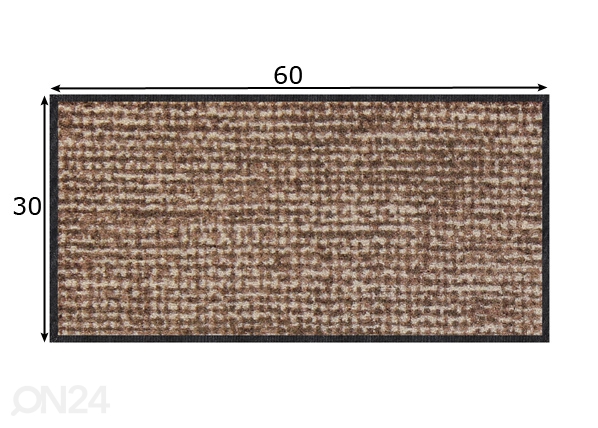 Ковер Weave nougat 30x60 см размеры