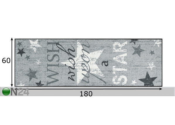 Ковер Wish upon a star 60x180 cm размеры