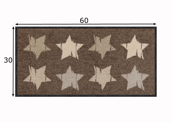 Ковер Wood Stars nougat 30x60 см размеры