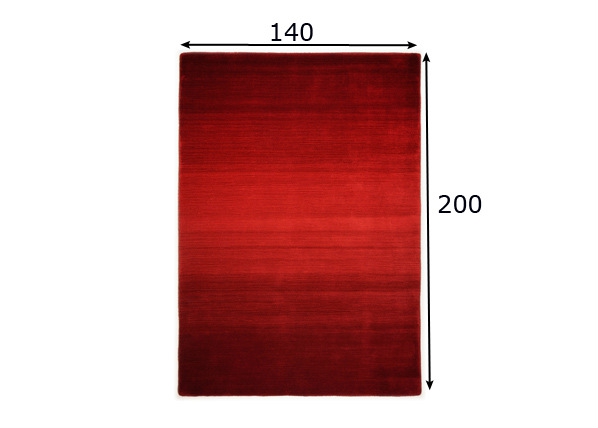 Ковер Wool Comfort 140x200 см, красный размеры