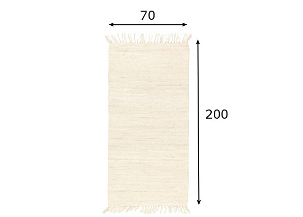 Ковер из хлопка Cotton 70x200 см размеры
