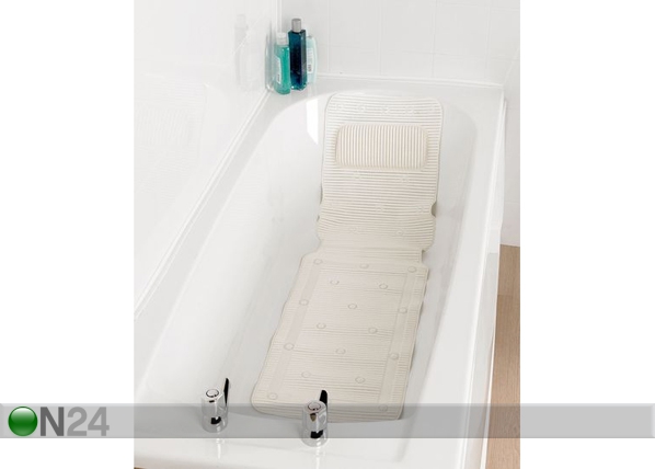 Коврик для ванной с подголовником 36x126 см
