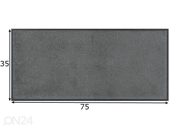 Коврик для прихожей Monocolour 35x75 см размеры