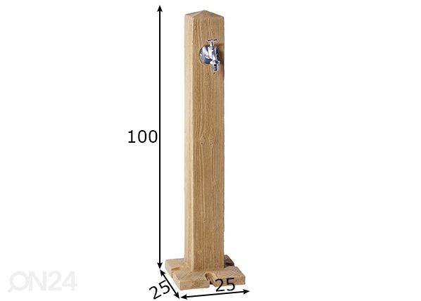 Колонка для воды Wood Lightwood размеры