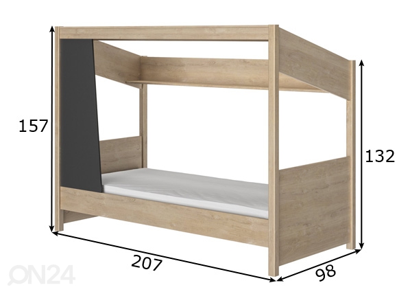 Компактная кровать Luce 90x200 cm размеры