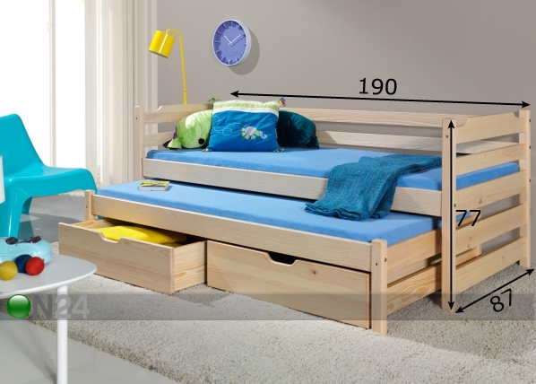 Комплект 2-местной кровати Marc 80x180 cm размеры