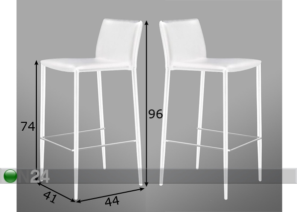 Комплект барных стульев Disco, 2 шт размеры