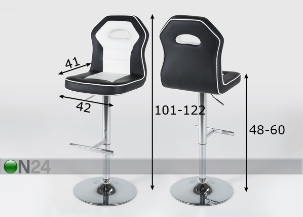 Комплект барных стульев Penguin, 2 шт размеры