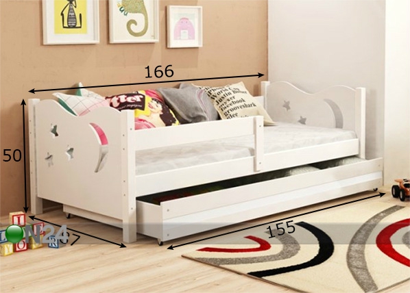 Комплект детской кровати 80x160 cm размеры