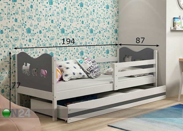 Комплект детской кровати 80x190 cm размеры