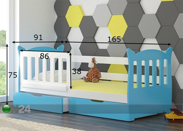 Комплект детской кровати Lee 75x160 cm размеры