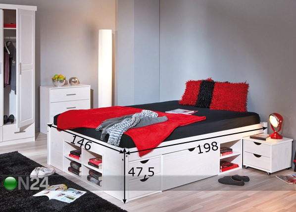 Комплект кровати 140x190 cm размеры