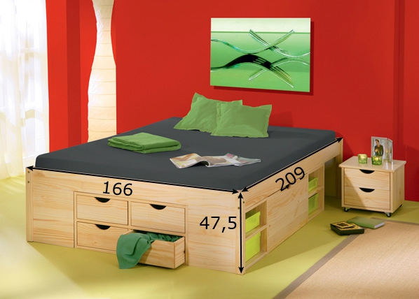 Комплект кровати Claas 160x200 cm размеры