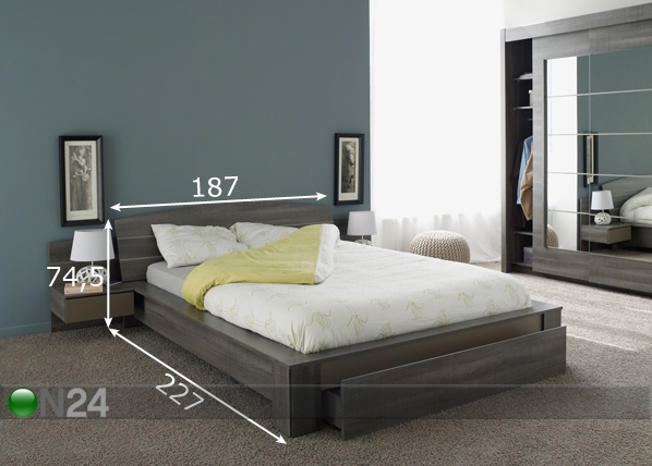 Комплект кровати Split 160x200 cm размеры