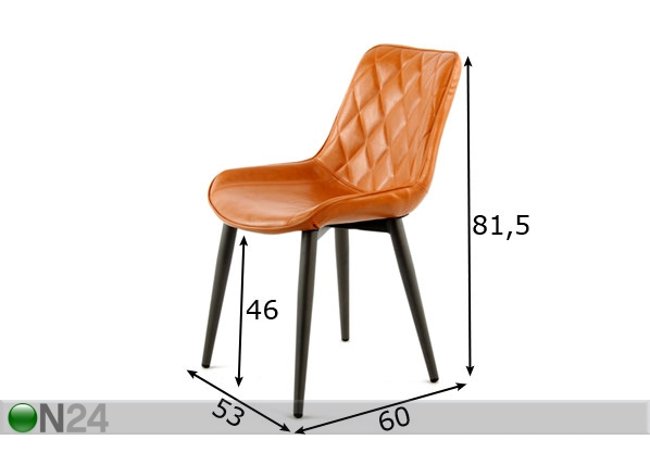 Комплект стульев 2 шт размеры