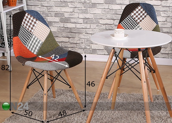 Комплект стульев Alice, 2 шт размеры