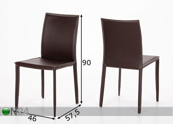 Комплект стульев Andrew 2 шт размеры