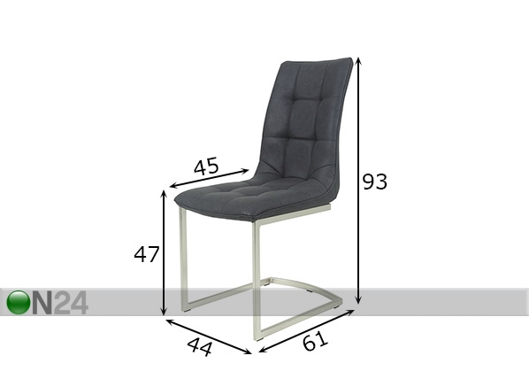 Комплект стульев Camilla 4 шт размеры