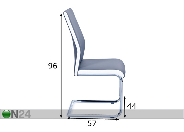 Комплект стульев Connecticut, 4 шт размеры