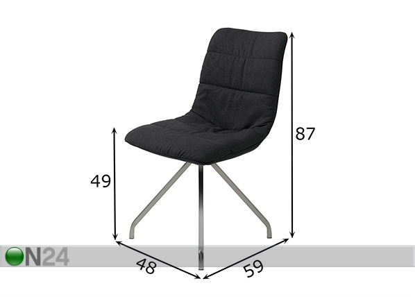 Комплект стульев Cosima I 2 шт размеры