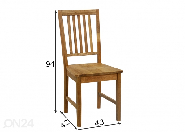 Комплект стульев Gloucester размеры