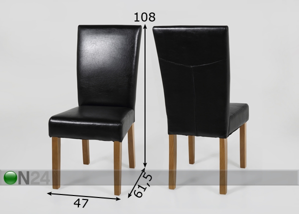 Комплект стульев Ilana 2 шт размеры