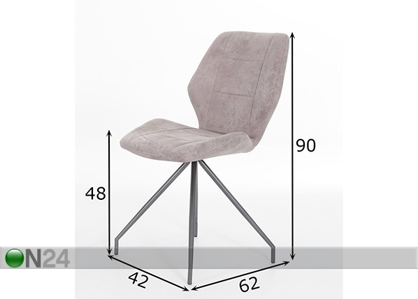 Комплект стульев Isabell 4 шт размеры