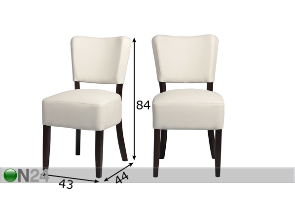 Комплект стульев Jordan 2 шт размеры