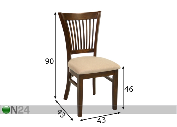 Комплект стульев Joy, 6 шт размеры