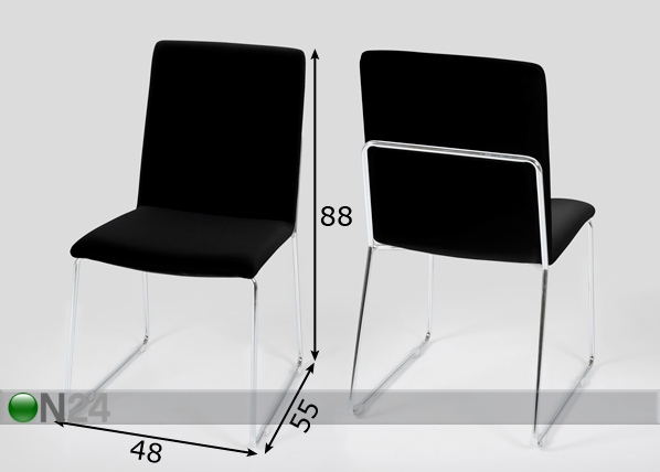 Комплект стульев Kitos 4 шт размеры