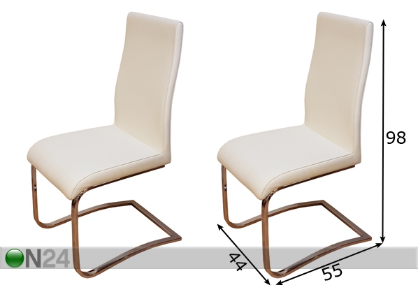 Комплект стульев Manhattan, 4 шт размеры