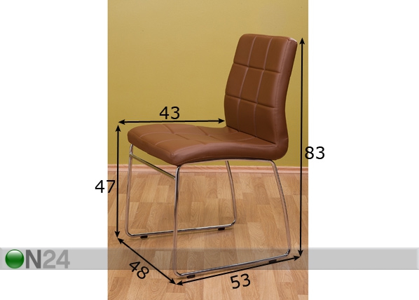 Комплект стульев Mari, 2 шт размеры