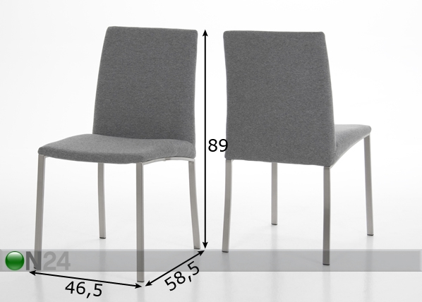 Комплект стульев Megan 2 шт размеры
