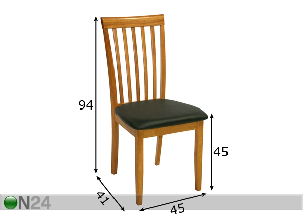 Комплект стульев Mix & Match, 4 шт размеры