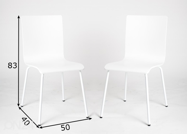 Комплект стульев Plaza-K, 2 шт размеры