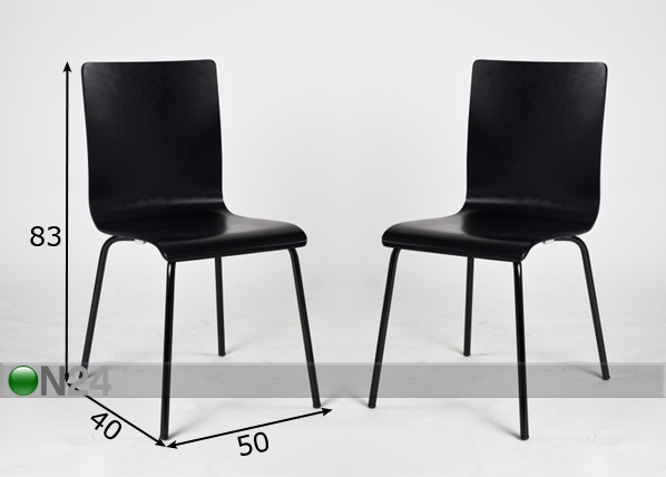 Комплект стульев Plaza-К, 2 шт размеры