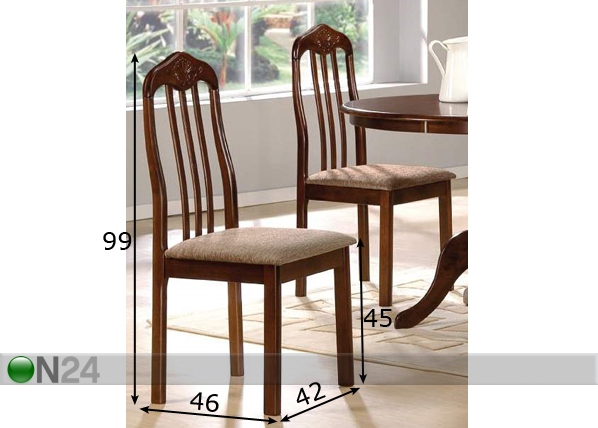 Комплект стульев Poet, 2 шт размеры