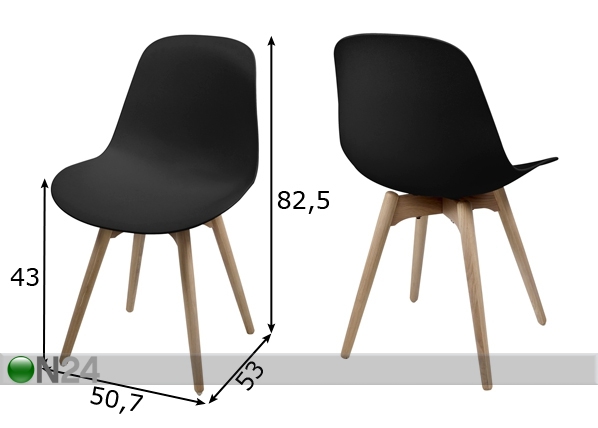 Комплект стульев Scramble 2 шт размеры