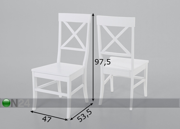 Комплект стульев Smogen 2 шт размеры