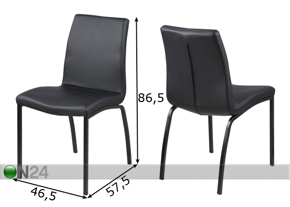 Комплект стульев Sumi, 4 шт размеры