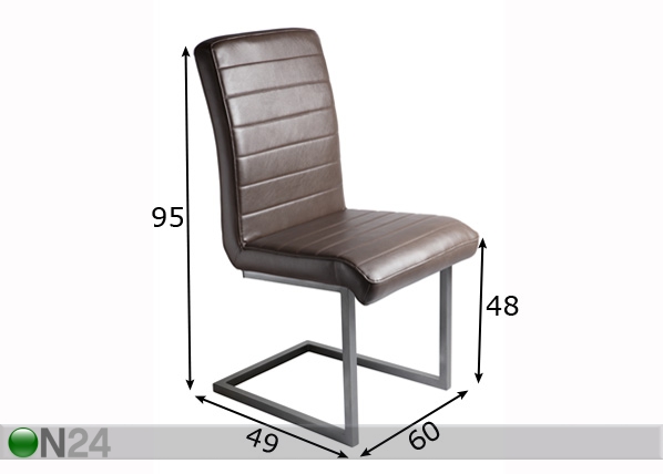 Комплект стульев Toscana 2 шт размеры