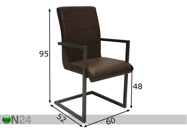 Комплект стульев Toscana-K 2 шт размеры