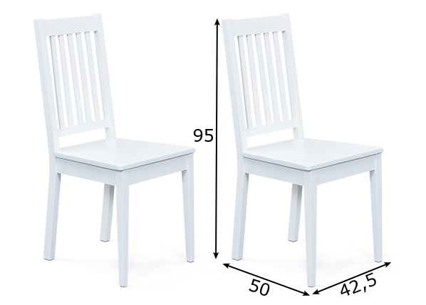 Комплект стульев Westerland, 2 шт размеры
