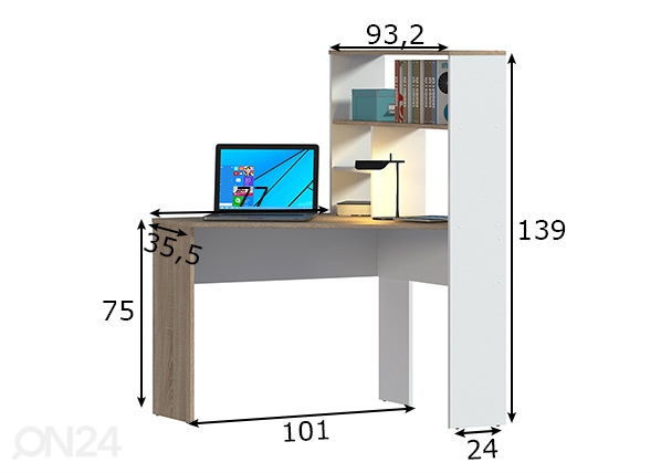 Компьютерный стол Mambo размеры