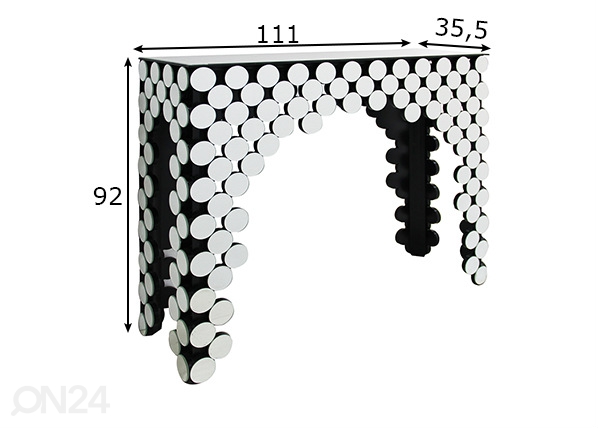 Консольный стол 35,5x111 cm размеры