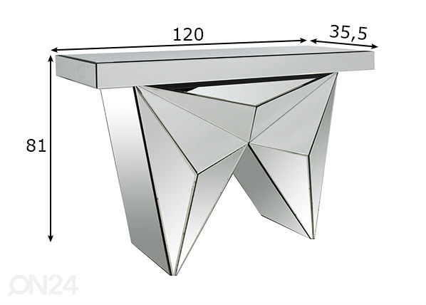 Консольный стол 35,5x120 cm размеры